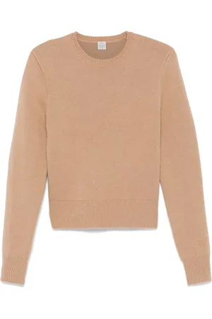 Totême Cropped crew-neck sweater