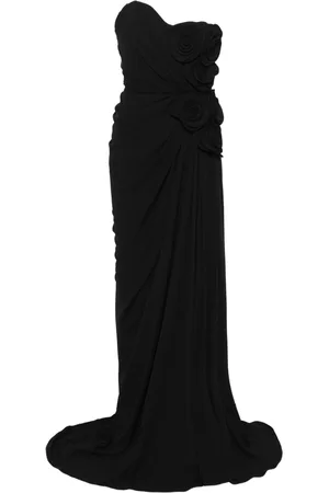 Ana Radu Floral-appliqué maxi dress