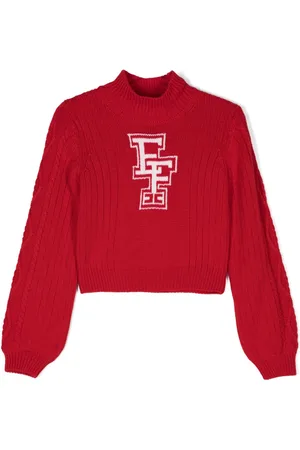 Elisabetta Franchi Logo-intarsia sweater
