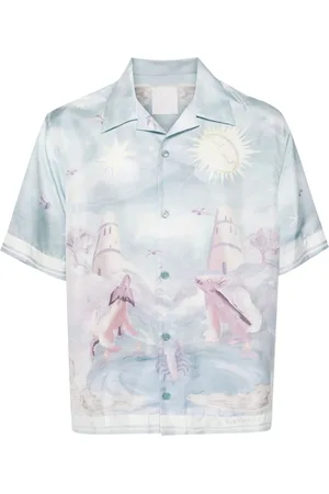 Givenchy Boxy fit printed silk shirt