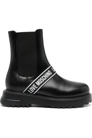 Moschino Logo-tape boots