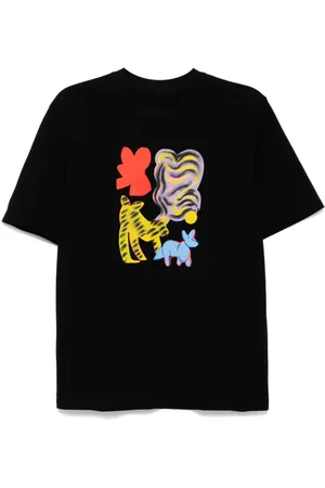 JNBY Cats-printed T-shirt