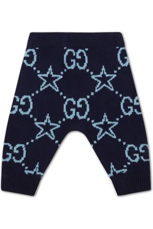 Gucci Intarsia-knit wool trousers