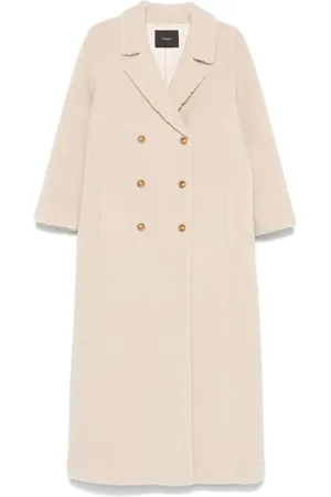 Twin-Set Faux fur double-breasted coat
