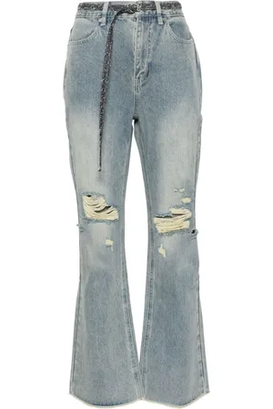 Musium Div. Embellished waist pouch jeans