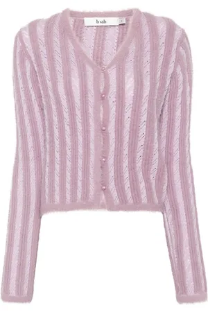 B+AB Contrast-knit cardigan