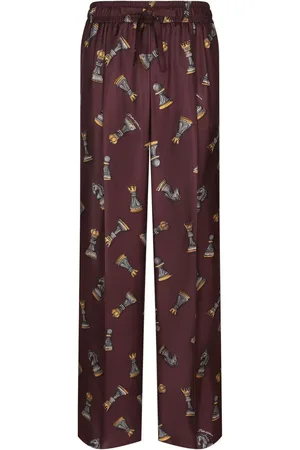 Dolce & Gabbana Chess-print trousers