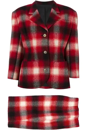 Jean Paul Gaultier Checked skirt suit