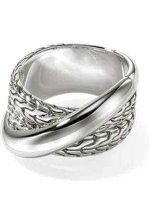 John Hardy Sterling JH Essential Crossover ring