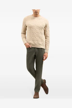 Boglioli Logo-patch straight-leg trousers