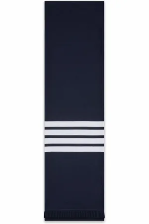 Thom Browne 4-Bar ribbed scarf