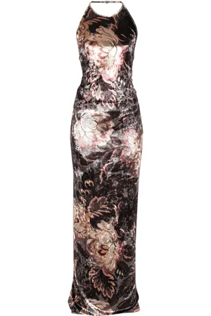 Etro Printed chenille maxi dress