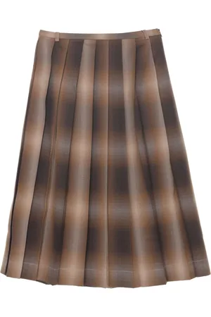 Low Classic Checked pleated skirt