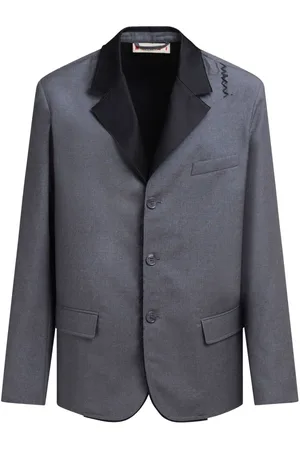 Marni Logo-embroidered wool blazer