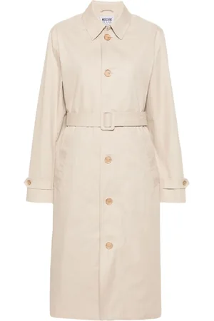 Moschino Chain link-detail trench coat