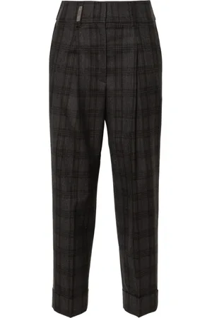 PESERICO SIGN Wool cropped trousers