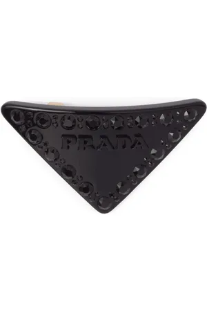 Prada Triangle-logo hair clip