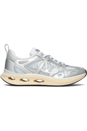 VALENTINO GARAVANI VLogo panelled lace-up sneakers