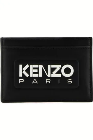 Kenzo Logo-print leather card holder