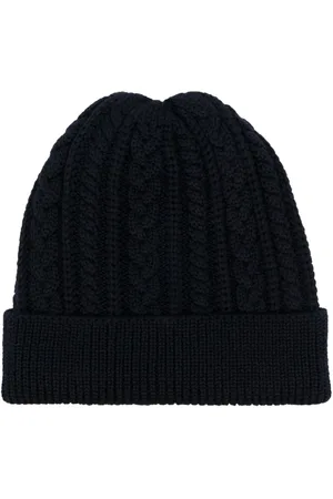CANALI Cable-knit beanie hat