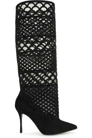 Sergio Rossi Sr Mermaid 90mm perforated boots