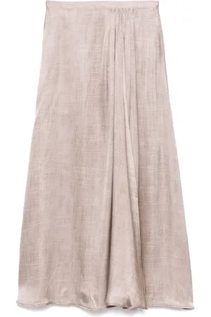 Kiton Pleat-detail midi skirt