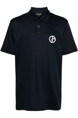 Giorgio Armani Logo-embroidered cotton polo shirt