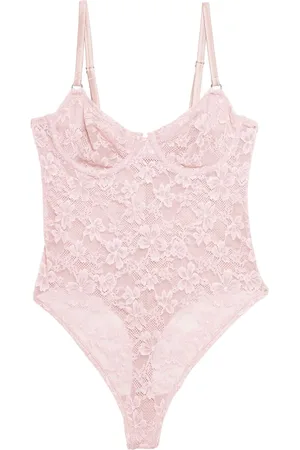 FLEUR DU MAL Le Stretch lace wireless bodysuit