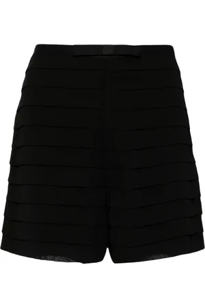 Edward Achour Paris Bow-detail pleated shorts
