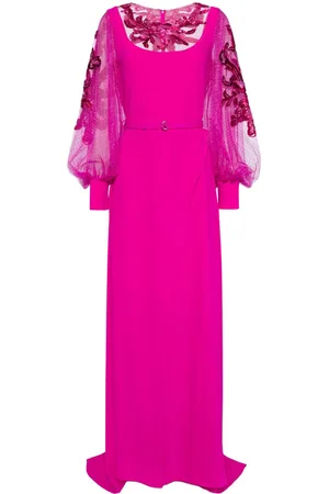 Saiid Kobeisy Bead-embellished crepe gown