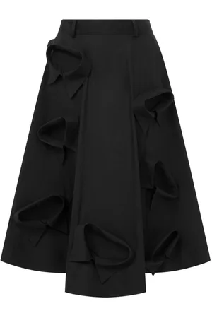 Moschino Collar-appliqué midi skirt