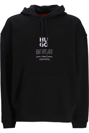 HUGO BOSS Printed cotton hoodie