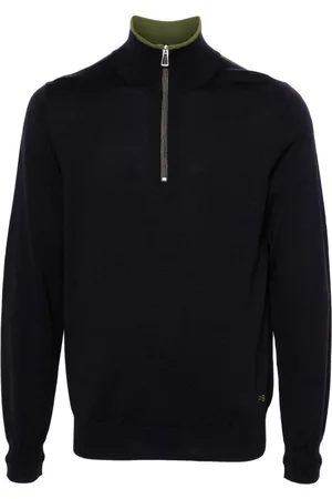 Paul Smith Merino-wool half-zip sweater