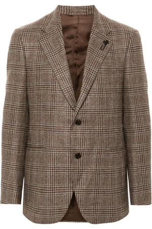 LARDINI Brooch-detail blazer