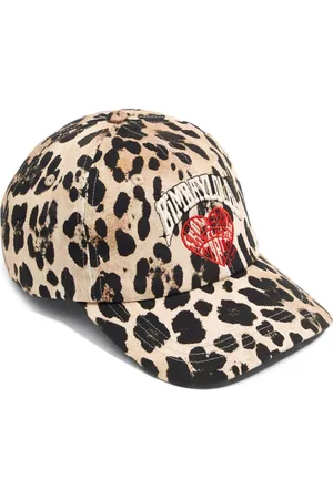 Bimba y Lola Animal-print cotton cap