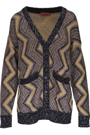 Missoni Zigzag-woven buttoned cardigan