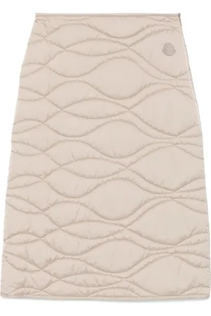 Moncler Quilted midi skirt