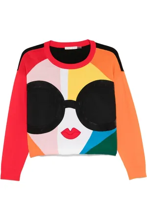 ALICE+OLIVIA Gleeson Staceface sweater