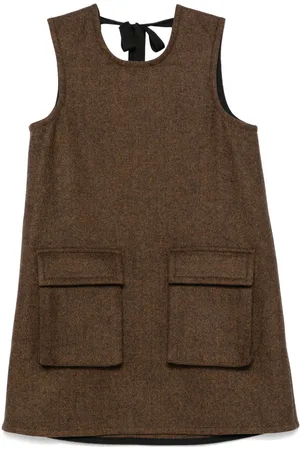 Plan C Herringbone mini dress