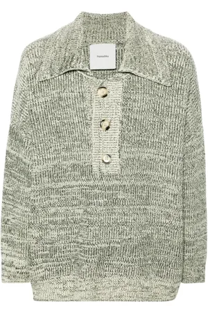 Nanushka Mélange wool-blend polo top