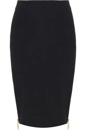 Elisabetta Franchi Zip-detail crepe skirt