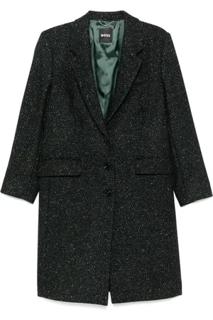 HUGO BOSS Patterned-jacquard coat