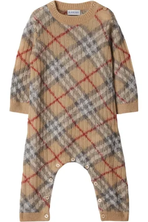 Burberry Check-pattern romper