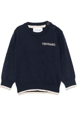 Trussardi Embroidered-logo sweater