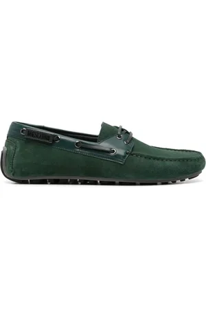 Moschino Logo-plaque boat shoes