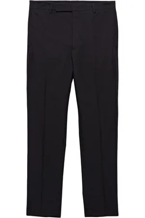 Prada Triangle-logo cotton trousers