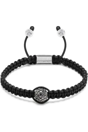 Nialaya Fleur de Lis braided bracelet