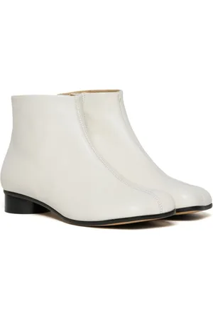 Maison Margiela Square-toe leather ankle boots