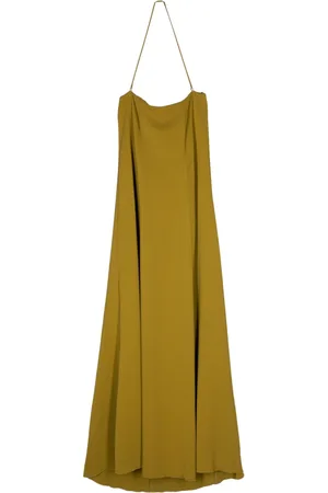 FORTE FORTE Halterneck flared maxi dress