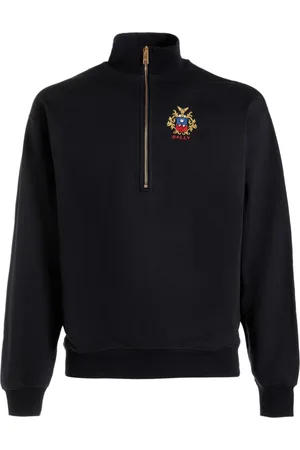 Bally Logo-embroidered half-zip sweatshirt
